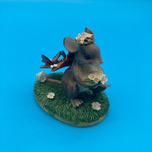 Dean Griff, Fitz & Floyd Charming Trails Here Comes the Bride Mouse Figurine